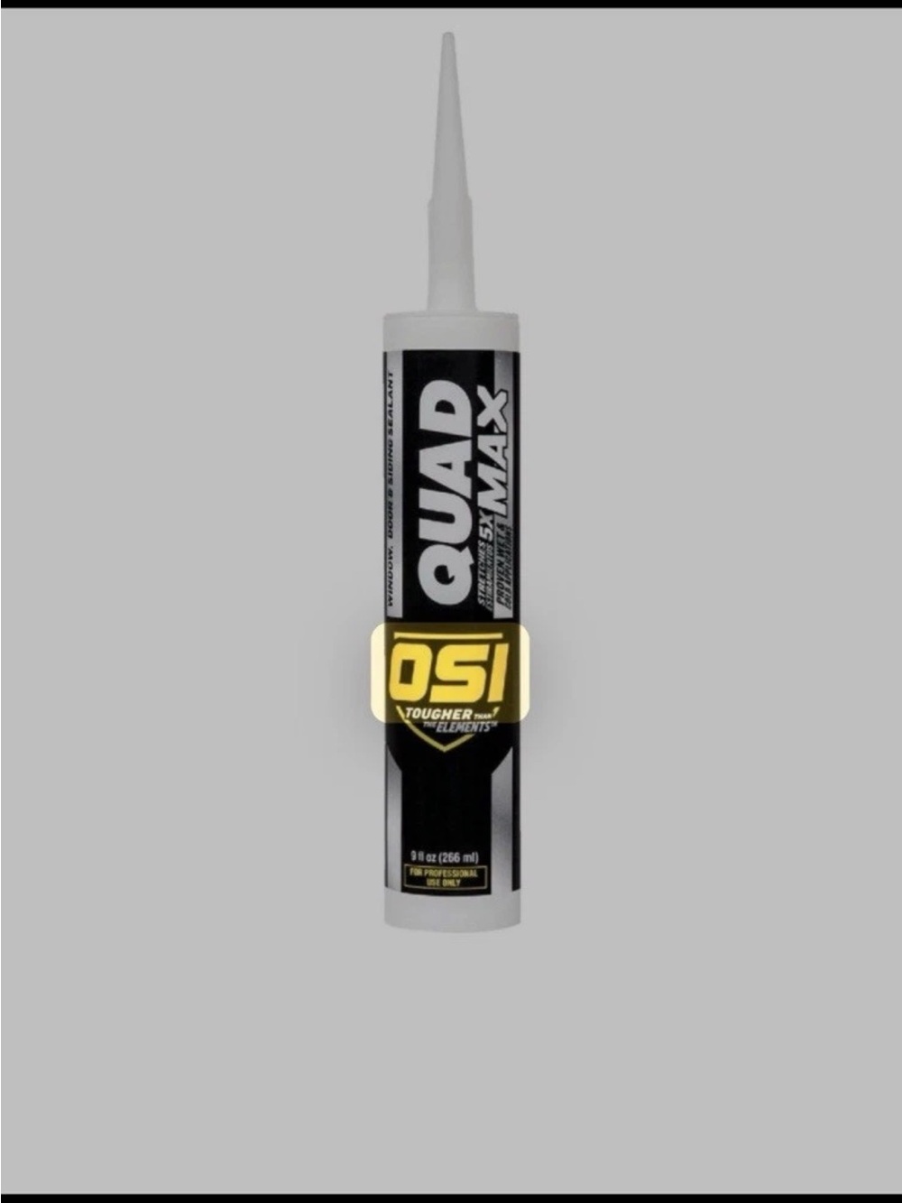 OSI QUAD MAX Sealant Caulk - Black and clear or white 3 tubes